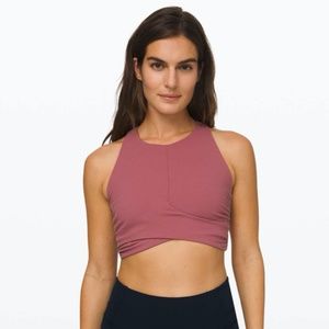 NWT Lululemon Always Aligned Bra, Rose/Pink, sz 4